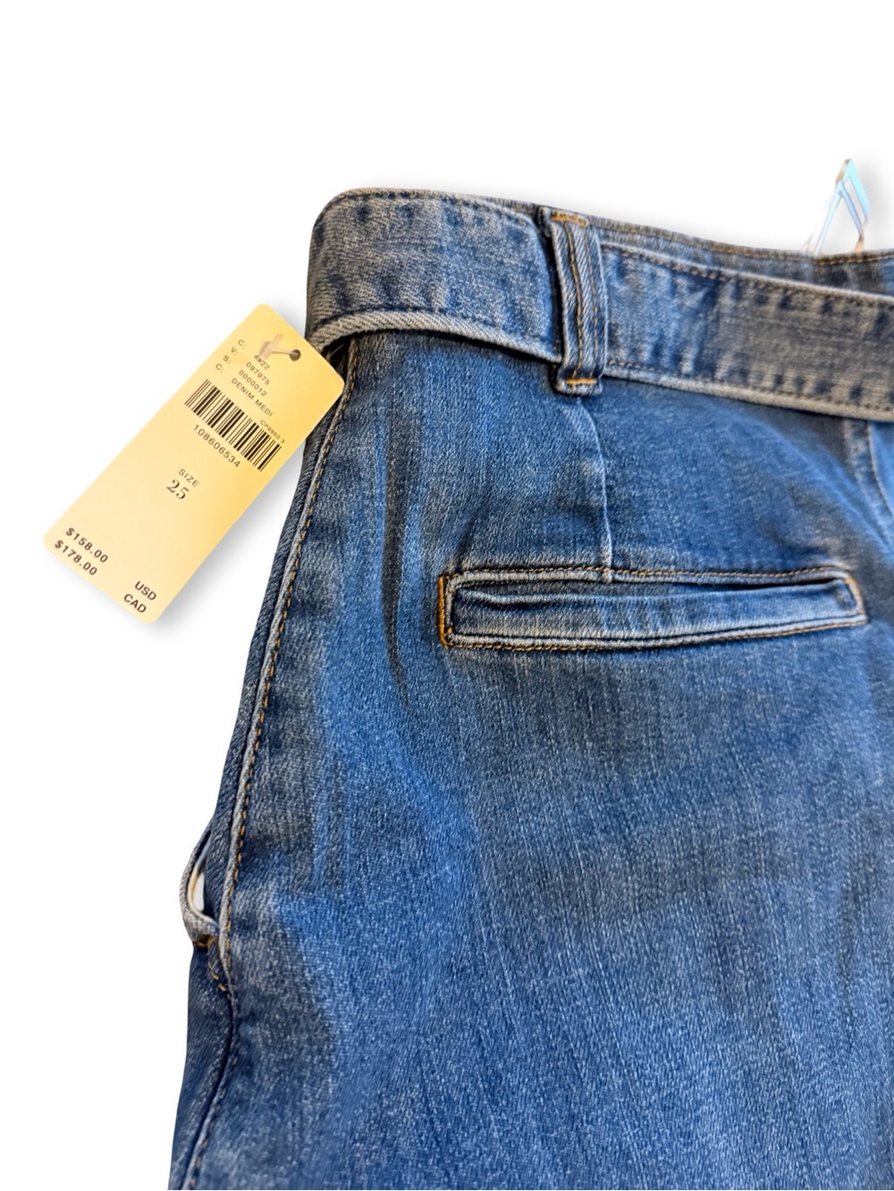 Maeve Belted High-Rise Relaxed Barrel Jeans - Picture 5 of 6